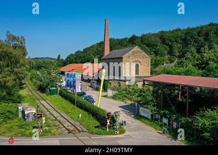 '23.07.2021, Deutschland, Nordrhein-Westfalen, Witten - LWL Industriemuseum Nightingale Colliery und Duenkelberg Ziegelei im Muttental o Stockfoto