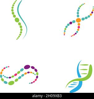 Molekül logo Vektor icon Vorlage Stock Vektor