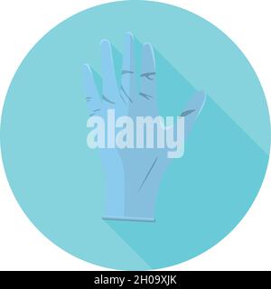 Hygienische Handschuhe in flacher Ausführung Stock Vektor