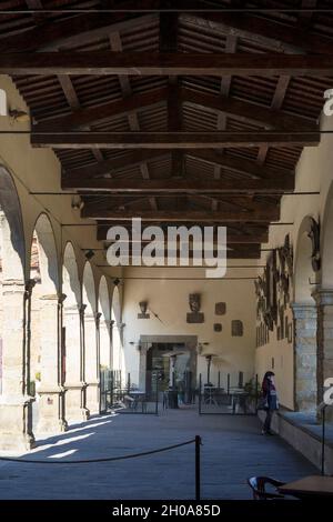 Loggia, Castiglione Fiorentino, Toskana, Italien, Europa Stockfoto