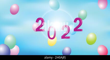 Frohe Weihnachten & Frohe Neujahr abstrakte Hintergrund Textur Tapete 3d Text digitale Kunst Grafik Design Muster Konzept Vektor Illustration Stock Vektor