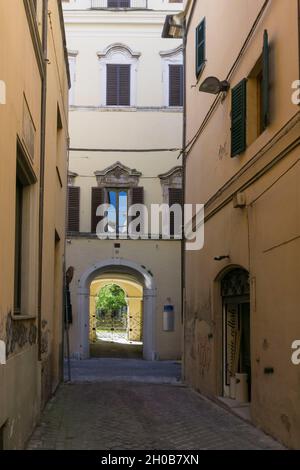 Palazzo Pianetti achtzehnten Jahrhundert, Jesi, Marken, Italien, Europa Stockfoto