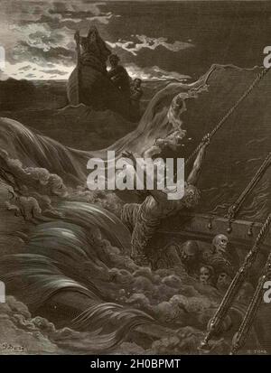 Illustration von Rime of the Ancient Mariner - Samuel Taylor Coleridge Stockfoto