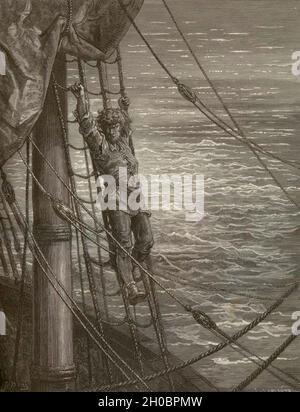 Illustration von Rime of the Ancient Mariner - Samuel Taylor Coleridge Stockfoto