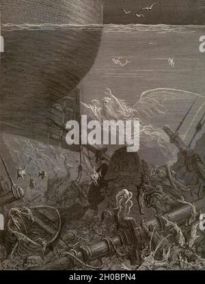 Illustration von Rime of the Ancient Mariner - Samuel Taylor Coleridge Stockfoto