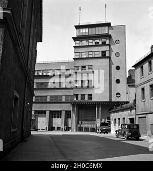 Ein Umformerwerk in Chemnitz, Deutschland 1930er Jahre. Eine Traktion Umspannwerk in Chemnitz, Deutschland 1930. Stockfoto