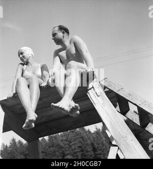 Ein Ausflug Nach Bad Rippoldsau-Schapbach, 1930er Jahre Deutsches Reich. Eine Reise nach Bad Rippoldsau-Schapbach, Deutschland der 1930er Jahre. Stockfoto