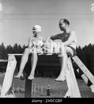 Ein Ausflug Nach Bad Rippoldsau-Schapbach, 1930er Jahre Deutsches Reich. Eine Reise nach Bad Rippoldsau-Schapbach, Deutschland der 1930er Jahre. Stockfoto