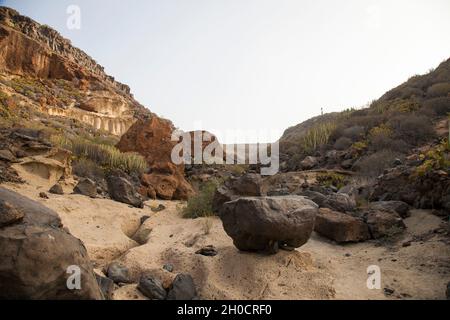 Schöner Blick auf den Teide Nationalpark von den Minen von San Jos (Minas de San Jos) Aussichtspunkt - Santa Cruz de Teneriffa - Kanarische Inseln, Spanien Stockfoto