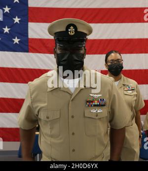 NAVSUP FLC Jacksonville FY21 CPO Pinning Ceremony Stockfoto