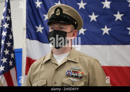 NAVSUP FLC Jacksonville FY21 CPO Pinning Ceremony Stockfoto