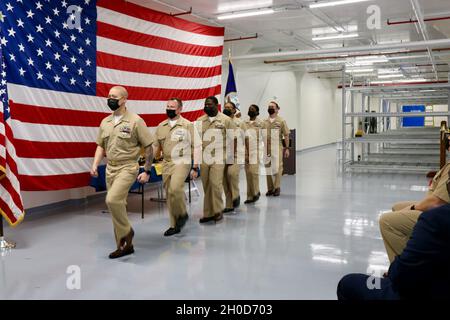 NAVSUP FLC Jacksonville FY21 CPO Pinning Ceremony Stockfoto