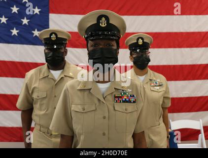 NAVSUP FLC Jacksonville FY21 CPO Pinning Ceremony Stockfoto