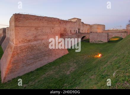 Die Festung Malatesta, Fano, Marken, Italien, Europa Stockfoto