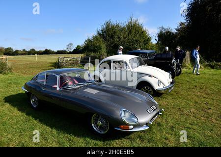 Das letzte Oldtimer-Treffen in der Hook Norton Brewery für 2021 Stockfoto