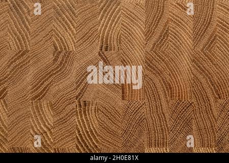 Mosaikstruktur von Eichendielen. Eichenholz Planke natürliche Textur Hintergrund. Stockfoto