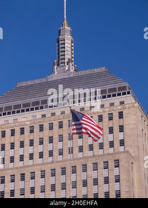 Das Hancock Building in Bostons Back Bay Stockfoto