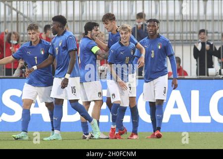 Monza, Italien. Oktober 2021. Italia - Svezia, UEFA Campionato Europeo in Monza, Italia, 12 ottobre 2021 Quelle: Independent Photo Agency/Alamy Live News Stockfoto