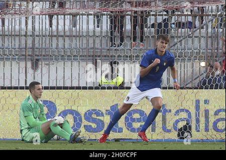 Monza, Italien. Oktober 2021. Italia - Svezia, UEFA Campionato Europeo in Monza, Italia, 12 ottobre 2021 Quelle: Independent Photo Agency/Alamy Live News Stockfoto