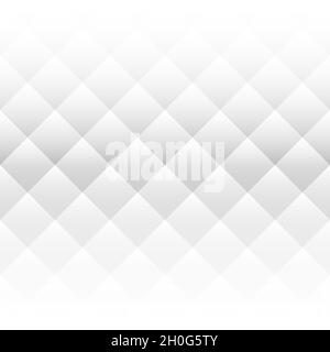 Abstrakter Hintergrund von Quadraten in diagonaler Anordnung. Zweiseitiger horizontaler Gradient. Monochrome, schwarz-weiße Vektorgrafik. Stock Vektor