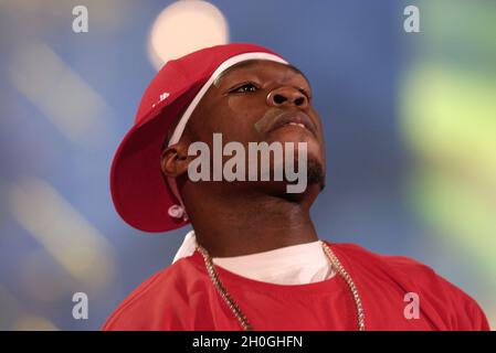 Verona Italien 09/20/2003, Arena : 50 Cent im Konzert während der musikalischen Veranstaltung 'Festivalbar 2003' Stockfoto