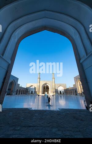 Sonnenaufgang über der Großen Moschee von Herat, Afghanistan Stockfoto