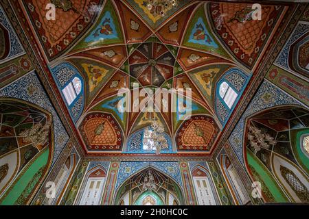 Schönes Innere des Mausoleums von Mirwais Khan Hotaki, Kandahar, Afghanistan Stockfoto