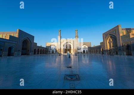 Sonnenaufgang über der Großen Moschee von Herat, Afghanistan Stockfoto