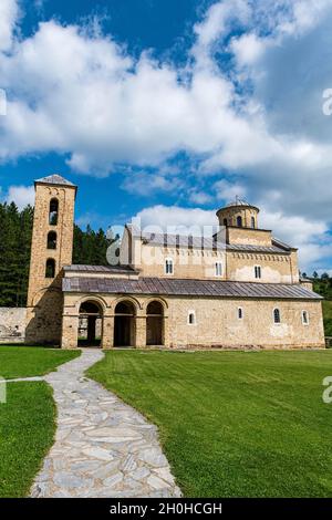 UNESCO-Weltkulturerbe Sopocani Kloster, Novi Pazar, Serbien Stockfoto