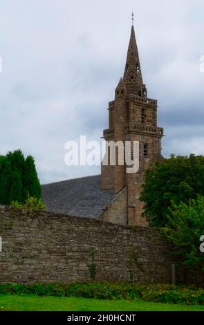 Kirche Eglise de la Trinite de Brelevenez, Lannion (Lannuon in Breton), Cotes-d'Armor, Bretagne, Frankreich Stockfoto