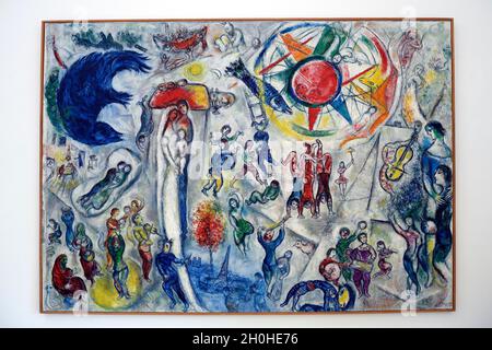 Marc Chagall, La Vie, 1964, Fondation Maeght, Museum für zeitgenössische Kunst, St. Paul de Vence, Departement Alpes-Maritimes, Provence-Alpes-Cote Stockfoto