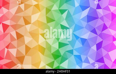 Abstrakter Dreieckiger Gradient Polygon Hintergrund , Vektor Stock Vektor