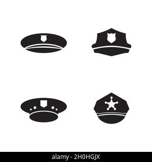 Police Vector Icon Design Illustration Template Stockfoto