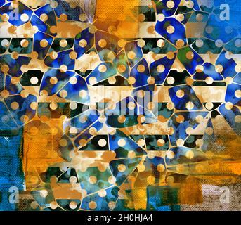 Druck,Textilstoff Druckmuster, Kissen Designs, Kleid Muster Design, Leopard, Camouflage, Zebra-, Barock- und Kombinationsmuster. Stockfoto