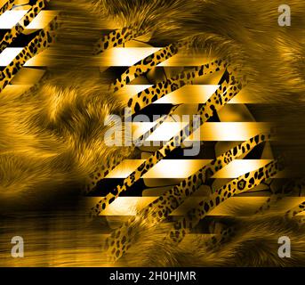 Druck,Textilstoff Druckmuster, Kissen Designs, Kleid Muster Design, Leopard, Camouflage, Zebra-, Barock- und Kombinationsmuster. Stockfoto