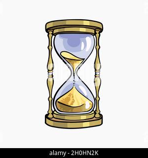 Cartoon Mit Vektorgrafik „Sanduhr“ Stock Vektor