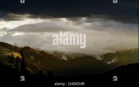 Akkem Tal in Altai Gebirge Naturpark Stockfoto