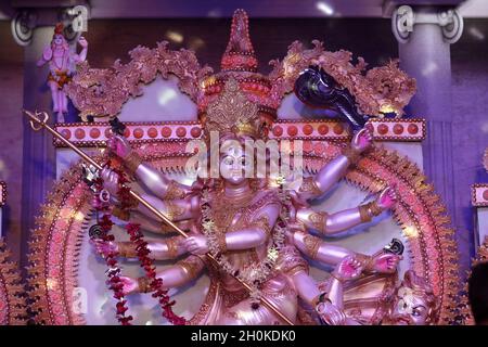 Maha Astami auf Durga Puja in Bangladesch Stockfoto