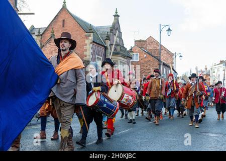 Reenactors bei der Schlacht von Nantwich Stockfoto