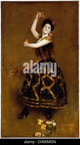 Carmencita, Porträtmalerei von William Merritt Chase, 1890 Stockfoto