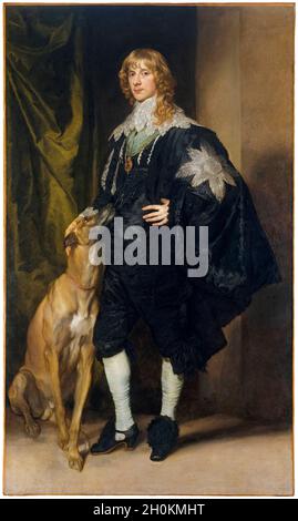 James Stuart (1612–1655), Herzog von Richmond und Lennox, Porträtmalerei von Anthony van Dyck, 1633-1635 Stockfoto