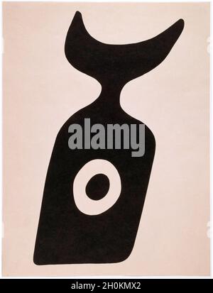 Kurt Schwitters, Jean Arp, The Navel Bottle, Lithographie, 1923 Stockfoto