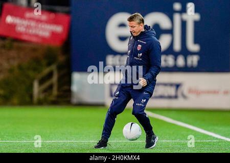 Drammen 20211012.Norwegens Cheftrainer Leif Gunnar Smerud während des U21-Fußballspiels zwischen Norwegen und Estland im Marienlyst-Stadion. Foto: Håkon Mosvold Larsen / NTB Stockfoto