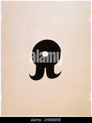 Kurt Schwitters, Jean Arp, Clock-Moustache, Lithographie, 1923 Stockfoto