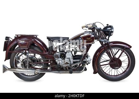 Guzzi Airone, Italien 1940, vintage schönes Motorrad Stockfoto