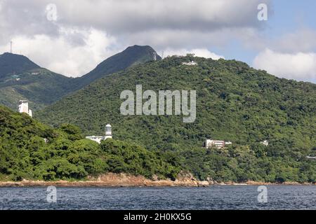 Green Island Lighthouse Lighthouse im Westen von Victoria Harbour Stockfoto