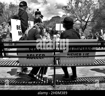 Toronto Freedom Rally gegen Lockdowns und Impfmandate Stockfoto