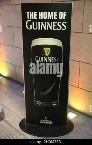 IRLAND .DUBLIN. GUINNESS MUSEUM AUF LAGERBÜHNE 7 IN DER ALTEN BRAUEREI, GEGRÜNDET 1759 Stockfoto