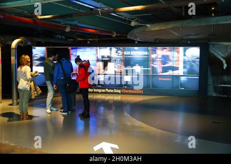 IRLAND .DUBLIN. GUINNESS MUSEUM AUF LAGERBÜHNE 7 IN DER ALTEN BRAUEREI, GEGRÜNDET 1759 Stockfoto