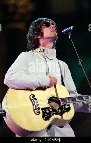 Verona Italien 09/20/2002, Arena : Richard Ashcroft im Konzert während der musikalischen Veranstaltung „Festivalbar 2000“ Stockfoto